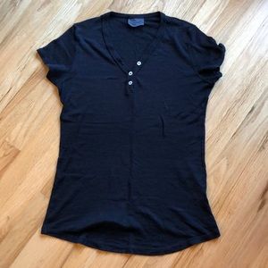 Michael Stars black maternity tee